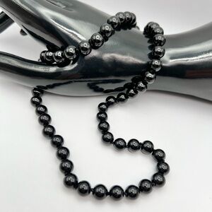 BLACK SOUTH SEA SHELL PEARL NECKLACE